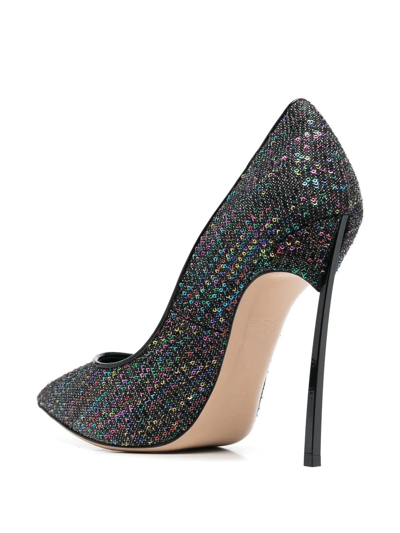 Casadei Blade Arcobaleno 115mm Heel Pumps In Black
