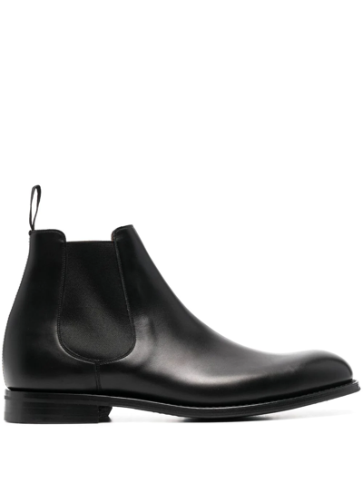 Church's Leicester Semi-gloss Calfskin Boot In Black