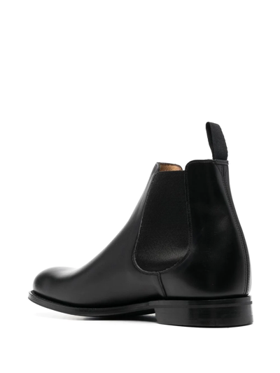 Church's Leicester Semi-gloss Calfskin Boot In Black