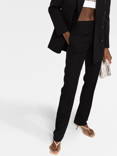 Shop Isabel Marant Liolirok Straight-leg Trousers In Black