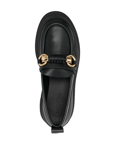 Shop See By Chloé Lylia Slip-on Loafers In Black