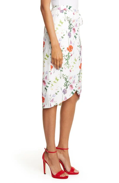 Shop Ted Baker Camila Hedgerow Wrap Skirt In White