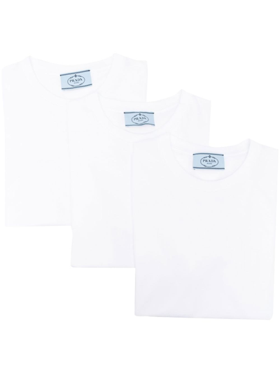Prada T-shirt In Bianco | ModeSens