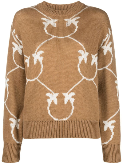 Shop Pinko `abbey Road 3` Sweater In Marrone