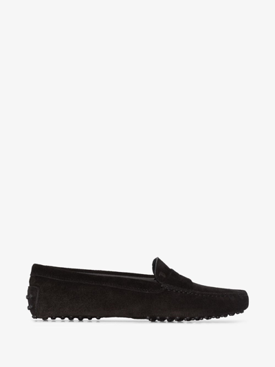 Shop Tod's `gommino Driving` Loafers In Nero