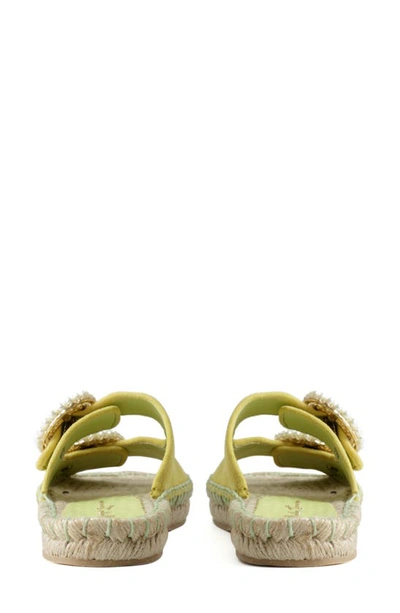 Shop Paula Torres Zoe Espadrille Slide Sandal In Green