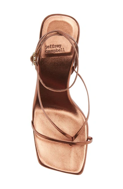 Shop Jeffrey Campbell Fluxx Sandal In Bronze