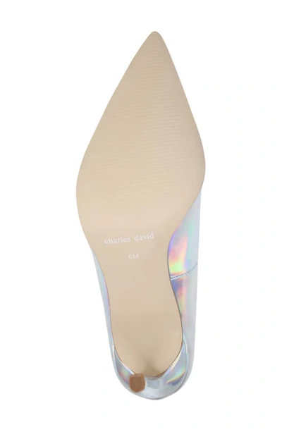 Shop Charles David Rivals Pointed Toe Pump In Rainbow/ Iridescent