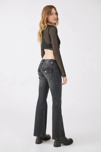 Bdg Utility Micro Flare Jean In Washed Black | ModeSens