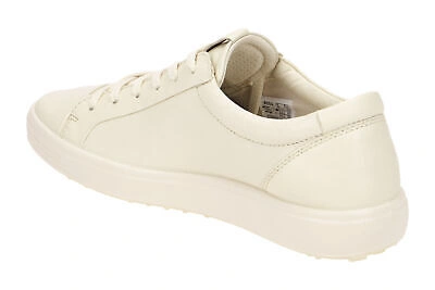 Pre-owned Ecco Soft 7 Women Damenschuhe - Sportliche Schnür- Halbschuhe Beige Neu