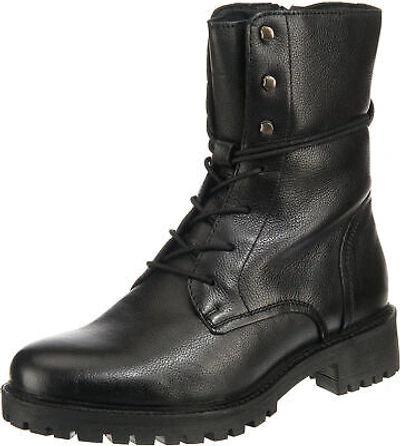 Pre-owned Geox Neu  D Hoara E Schnürstiefeletten 11564004 Für Damen Schwarz