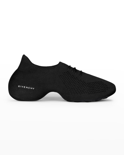 Shop Givenchy Men's Tk-360 Slip-on Knit Sneakers In Black