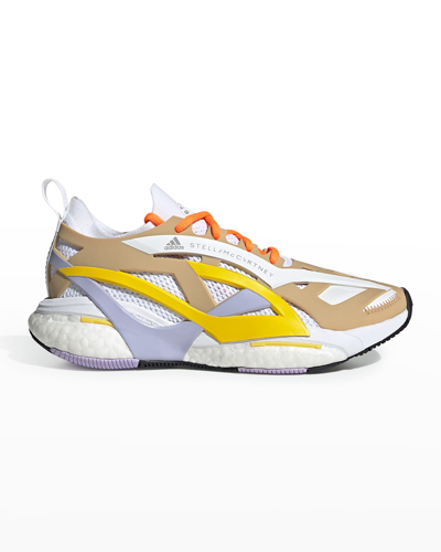 Shop Adidas By Stella Mccartney Solarglide Colorblock Runner Sneakers In Gum