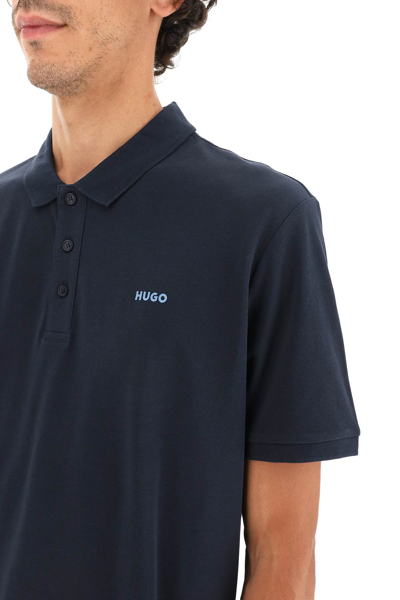 Shop Hugo Cotton Logo Polo Shirt