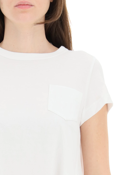 Shop Sacai Hybrid T-shirt In White
