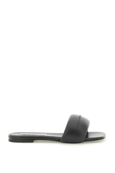 Shop Stella Mccartney Padded Faux Leather Slides In Pink