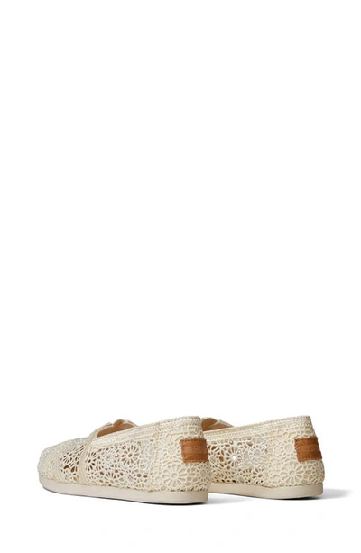 Shop Toms Alpargata Slip-on In Natural Crochet