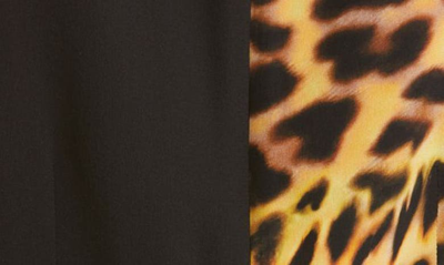 Shop Stella Mccartney Cheetah Print Silk Blouse In 8402 Tortoise Shell