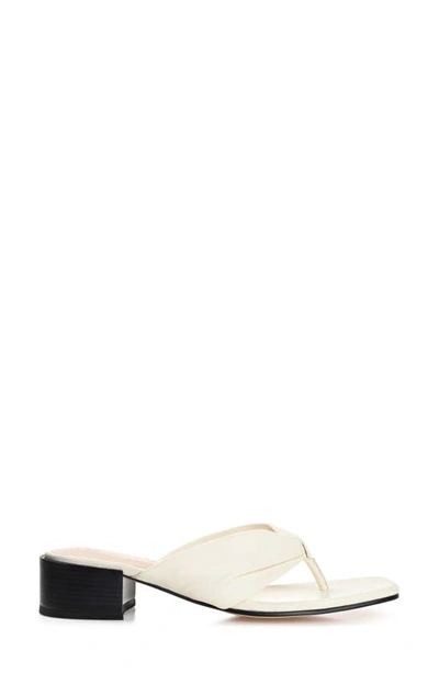 Shop Journee Signature Francine Sandal In Ivory