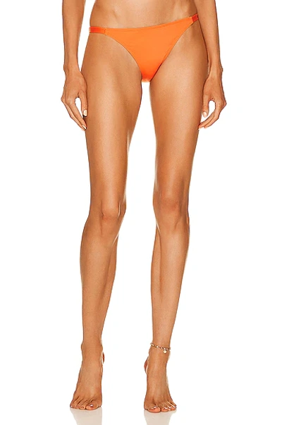 Shop Asceno The Biarritz Bikini Bottom In Orange
