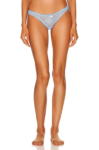 Shop Agent Provocateur Hinda Thong In Baby Blue