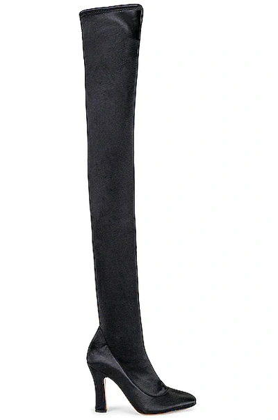 Alexandre Vauthier Over The Knee 105 Boot In Black | ModeSens
