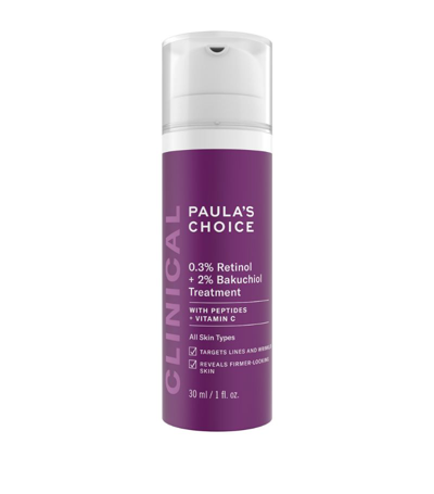 Shop Paula's Choice Clinical 0.3% Retinol + 2% Bakuchiol Treatment (30ml) In Multi
