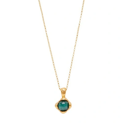 Shop Alighieri The Eye Of The Storm Emerald Necklace In Gold