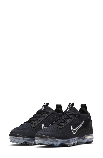 Shop Nike Air Vapormax 2021 Fk Sneaker In Black/ White/ Silver