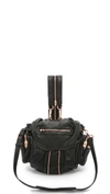 Alexander Wang Mini Marti Backpack In Washed Black With Rose Gold In Black