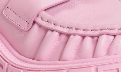 Shop Versace Medusa Biggie Lug Sole Loafer Mule In Candy Oro