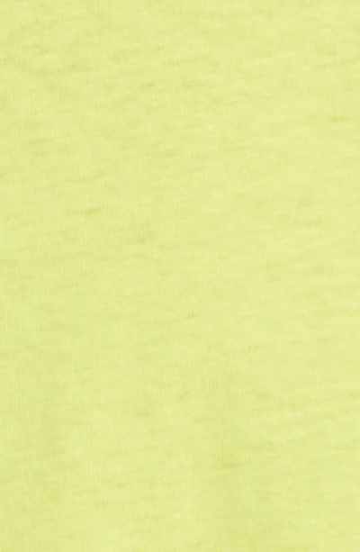 Shop Rag & Bone Avery Short Sleeve Linen & Cotton Knit Button-up Camp Shirt In Yellow