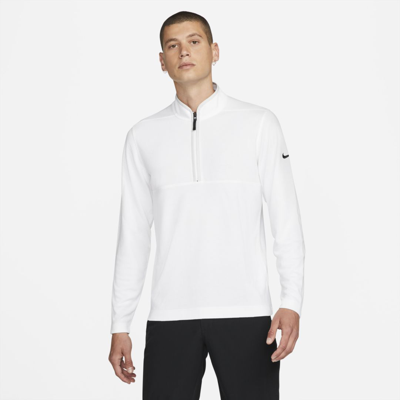Shop Nike Men's Dri-fit Victory Half-zip Golf Top In White