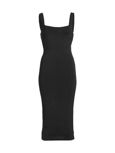 Shop Good American Women's '90s Tank Midi-dress In Black