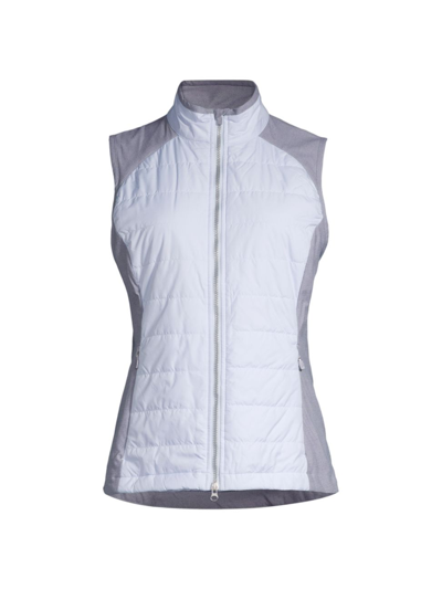 Shop Zero Restriction Women's Tess Full-zip Vest In Cloud