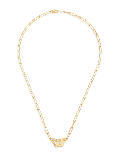 Shop Dinh Van Women's Menottes  R10 18k Yellow Gold Pendant Necklace