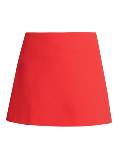 Shop Alice And Olivia Women's Rubi Miniskirt In Bright Poppy