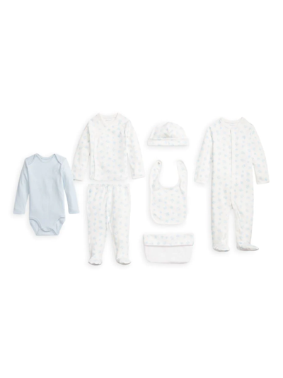 Shop Polo Ralph Lauren Baby's Cotton 7-piece Gift Set In Beryl Blue Multi