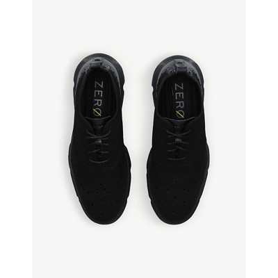Shop Cole Haan Zerogrand Stitchlite Knitted Oxford Shoes In Black
