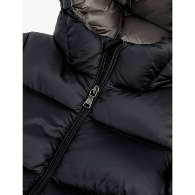 Shop Moncler Macaire Padded Shell-down Jacket 3 Months-3 Years In Black