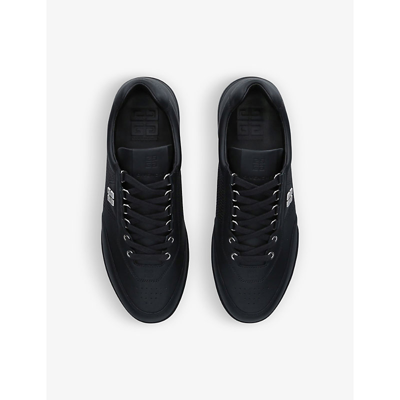 GIVENCHY G4 BRAND-PLAQUE LEATHER LOW-TOP TRAINERS 57761740