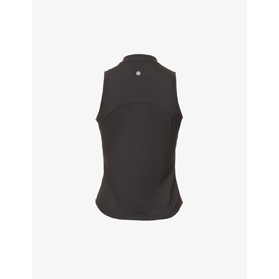 Shop Lululemon Tennis Tank Panelled Stretch-woven Top In Black
