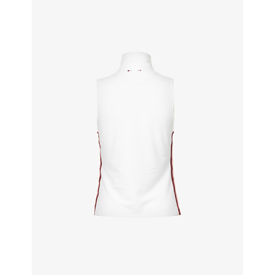 Shop The Upside Match Player Sleeveless Stretch-woven Top In White