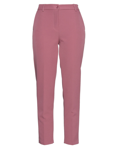 Shop Take-two Woman Pants Pastel Pink Size M Polyester, Elastane