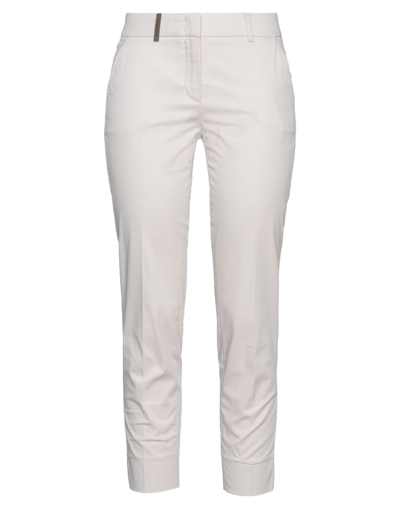 Shop Accuà By Psr Woman Pants Light Grey Size 2 Cotton, Elastane