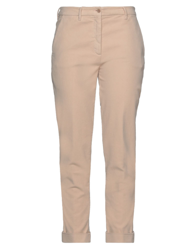 Shop Aspesi Woman Pants Blush Size 6 Cotton, Elastane In Pink
