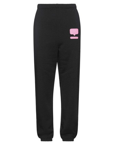 Chiara Ferragni Black Joggers Eyelike Polyester Pants In Black