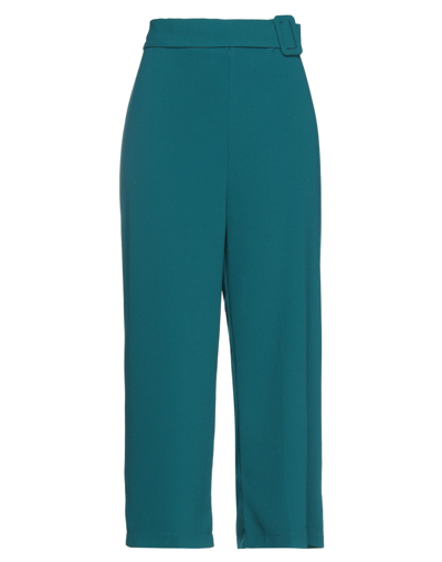 Shop Fornarina Woman Pants Deep Jade Size L Polyester In Green