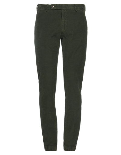 Shop Berwich Man Pants Dark Green Size 28 Cotton, Elastane