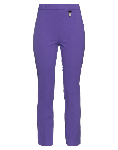 Shop Cristinaeffe Pants In Purple